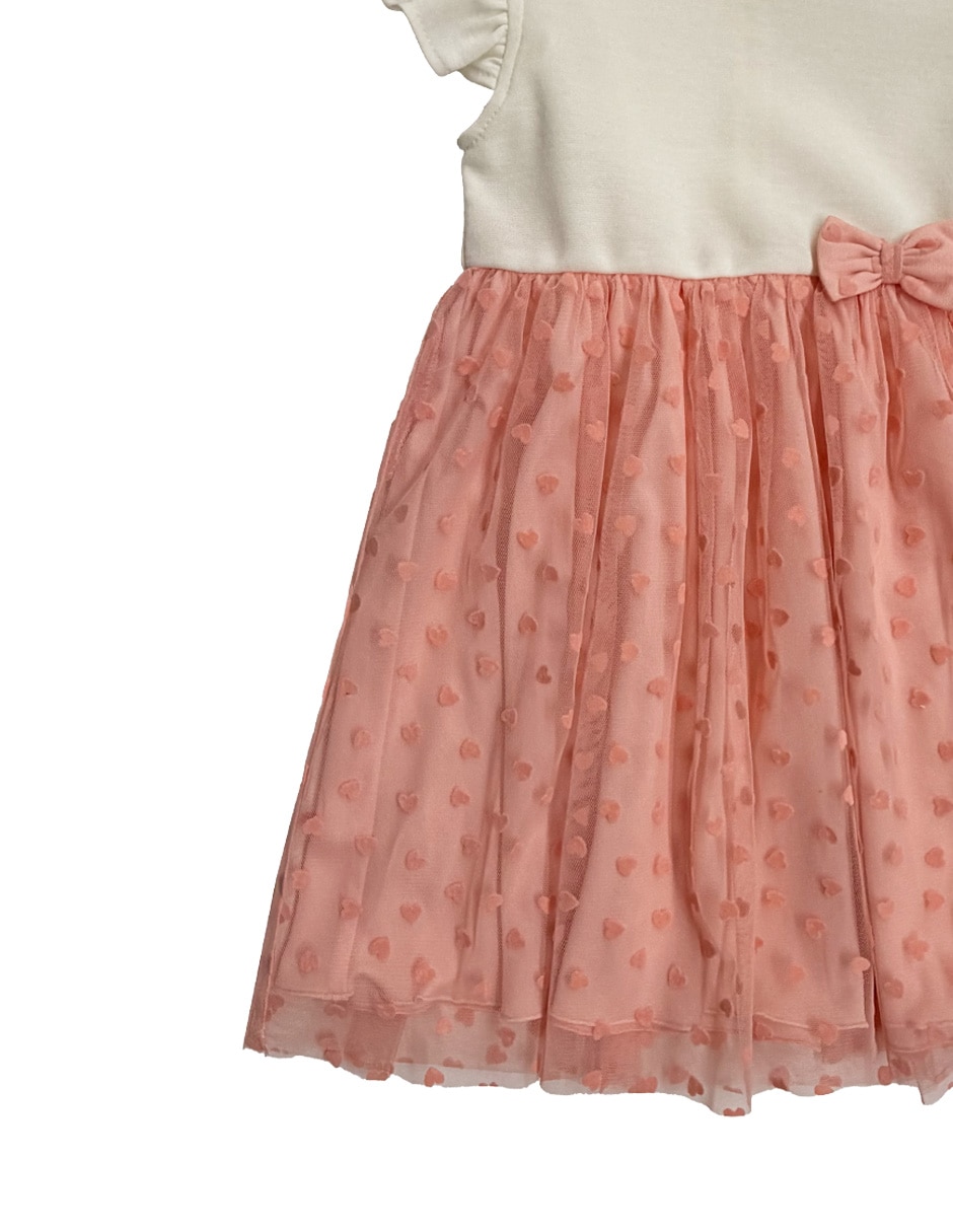 Vestido manga volantes para niña 2