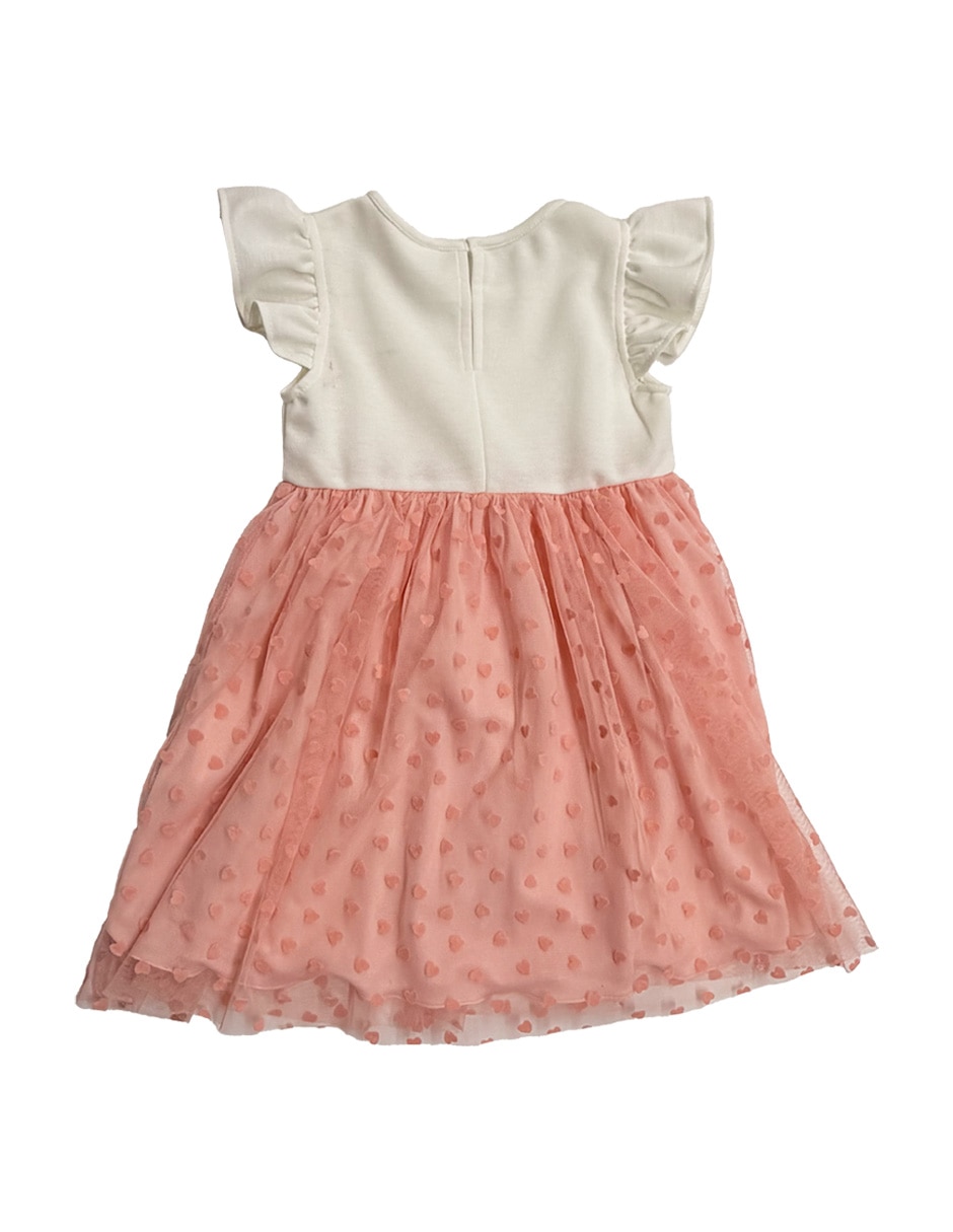 Vestido manga volantes para niña 3