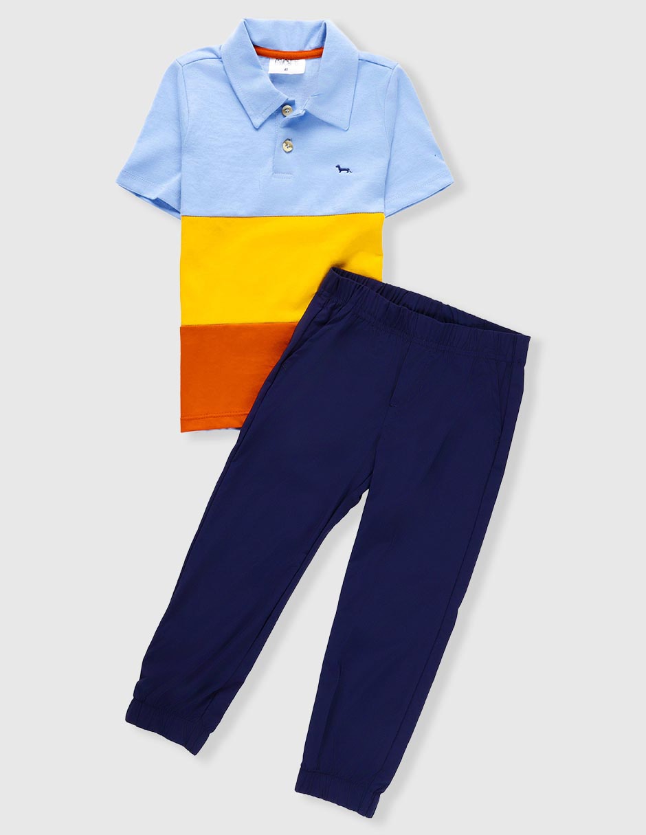 Conjunto pantalón manga corta para bebé
