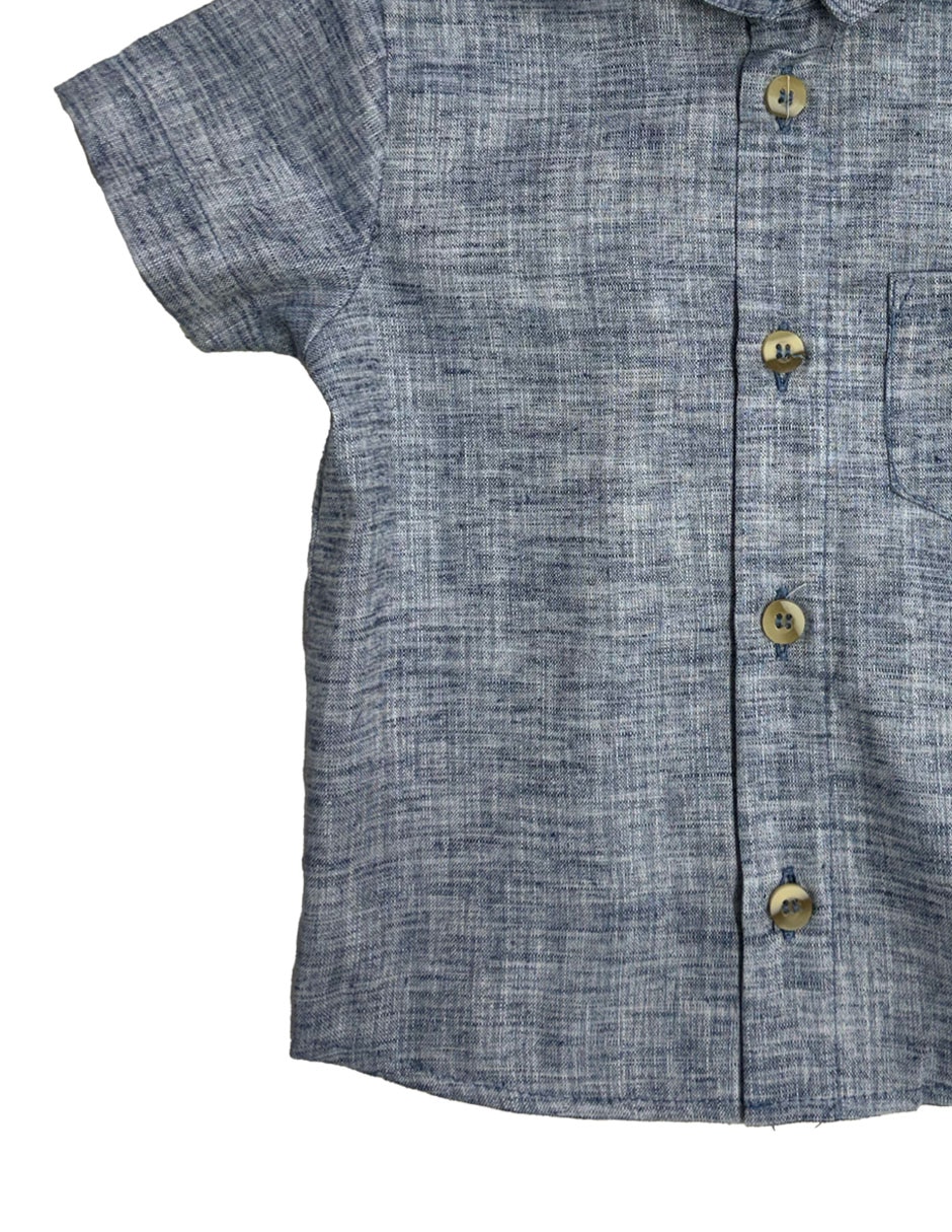 Conjunto short casual giocare de algodón para niño