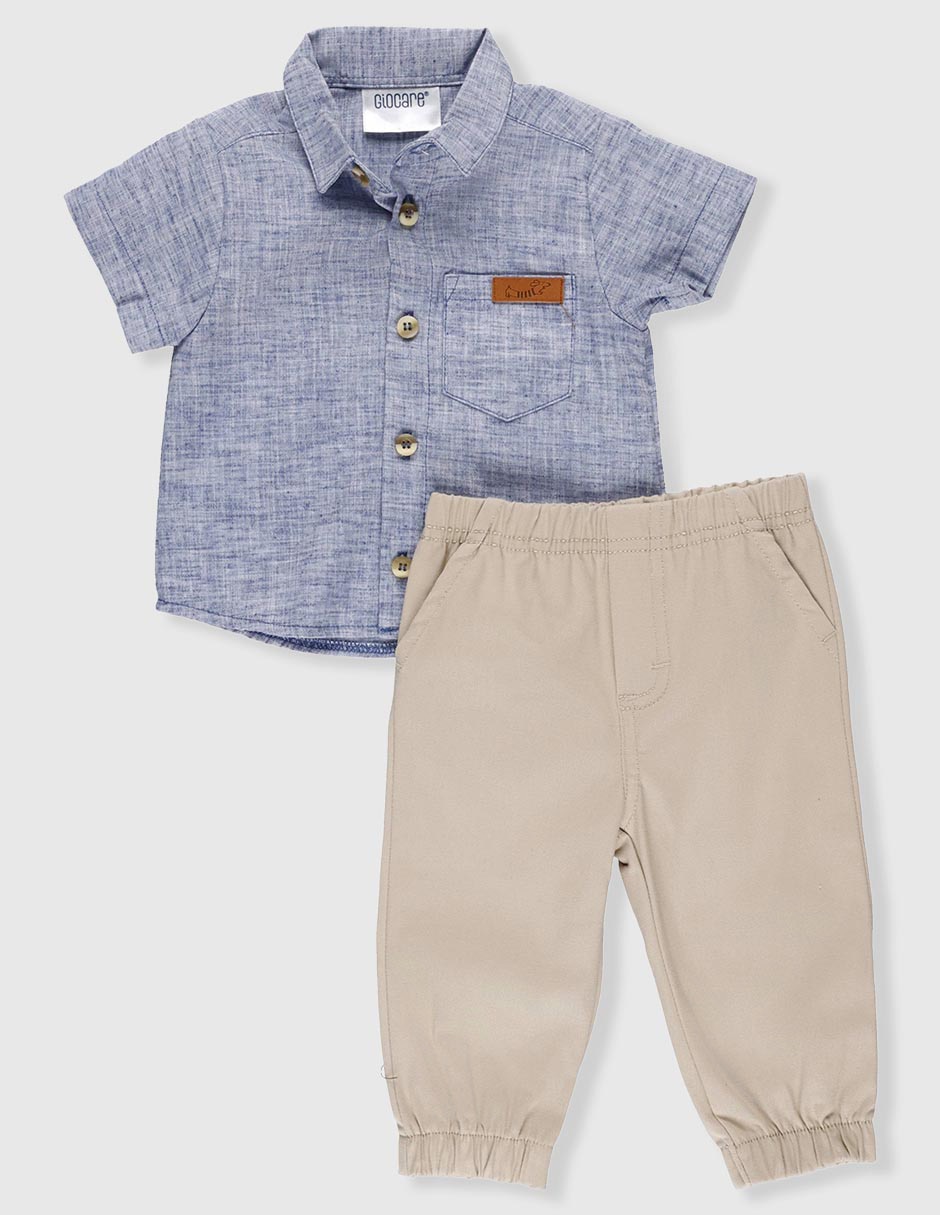 Conjunto pantalón manga corta para bebé