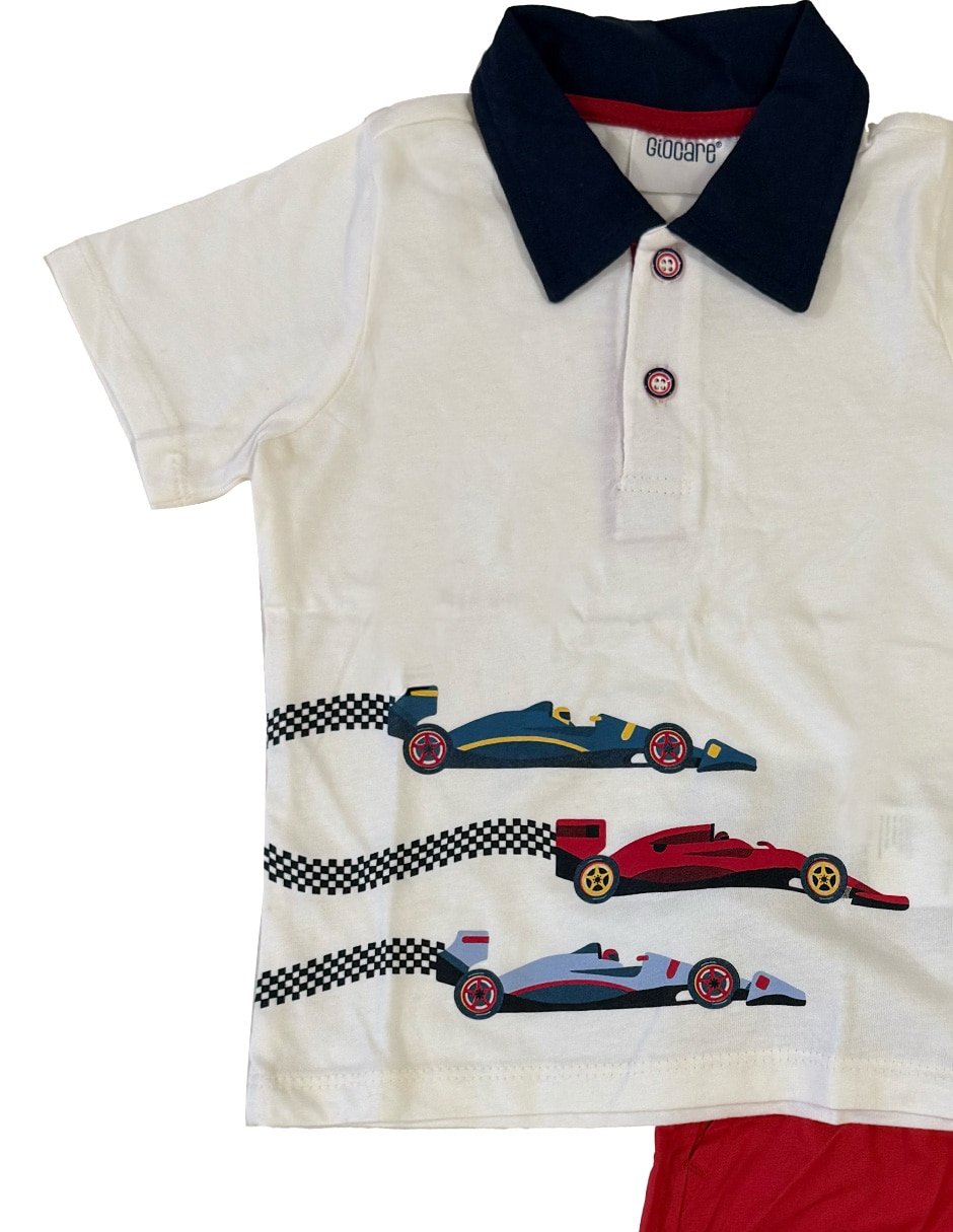 Conjunto short casual de algodón para niño 4