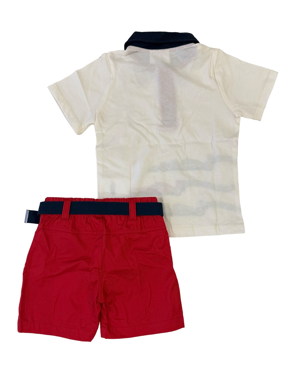 Conjunto short casual de algodón para niño 5