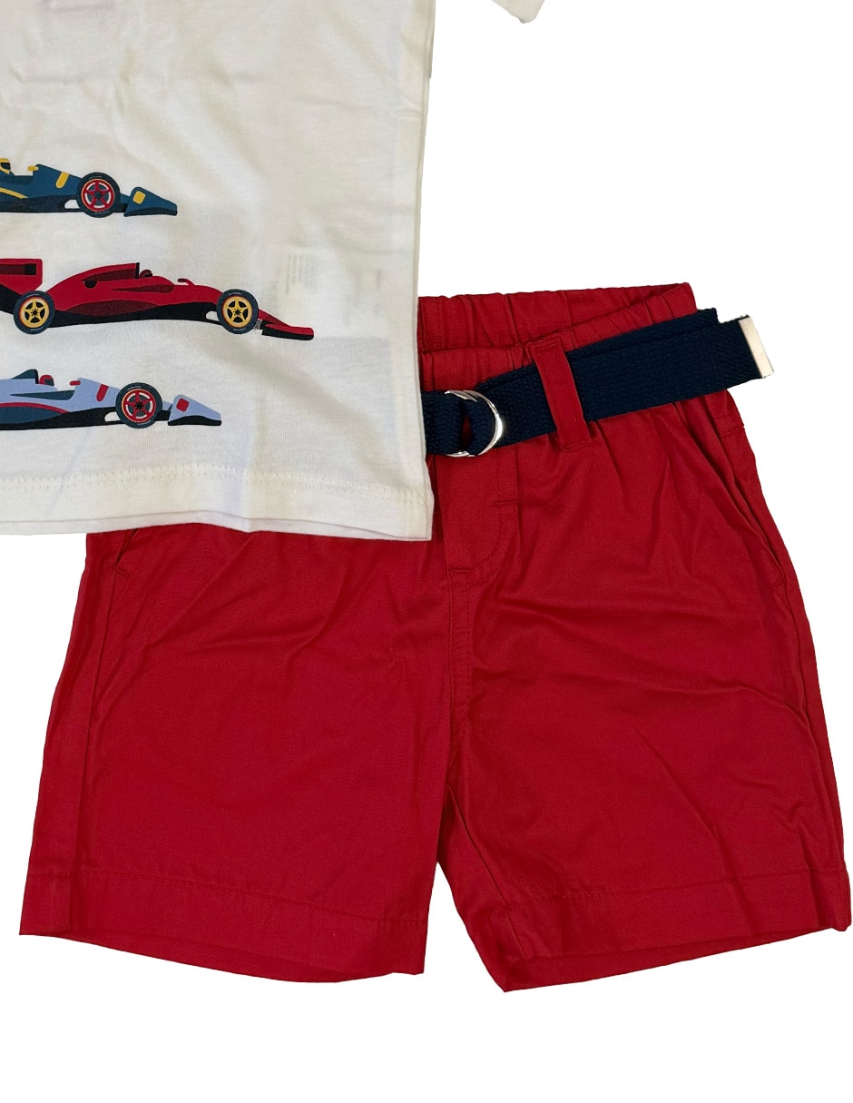 Conjunto short casual de algodón para niño 6