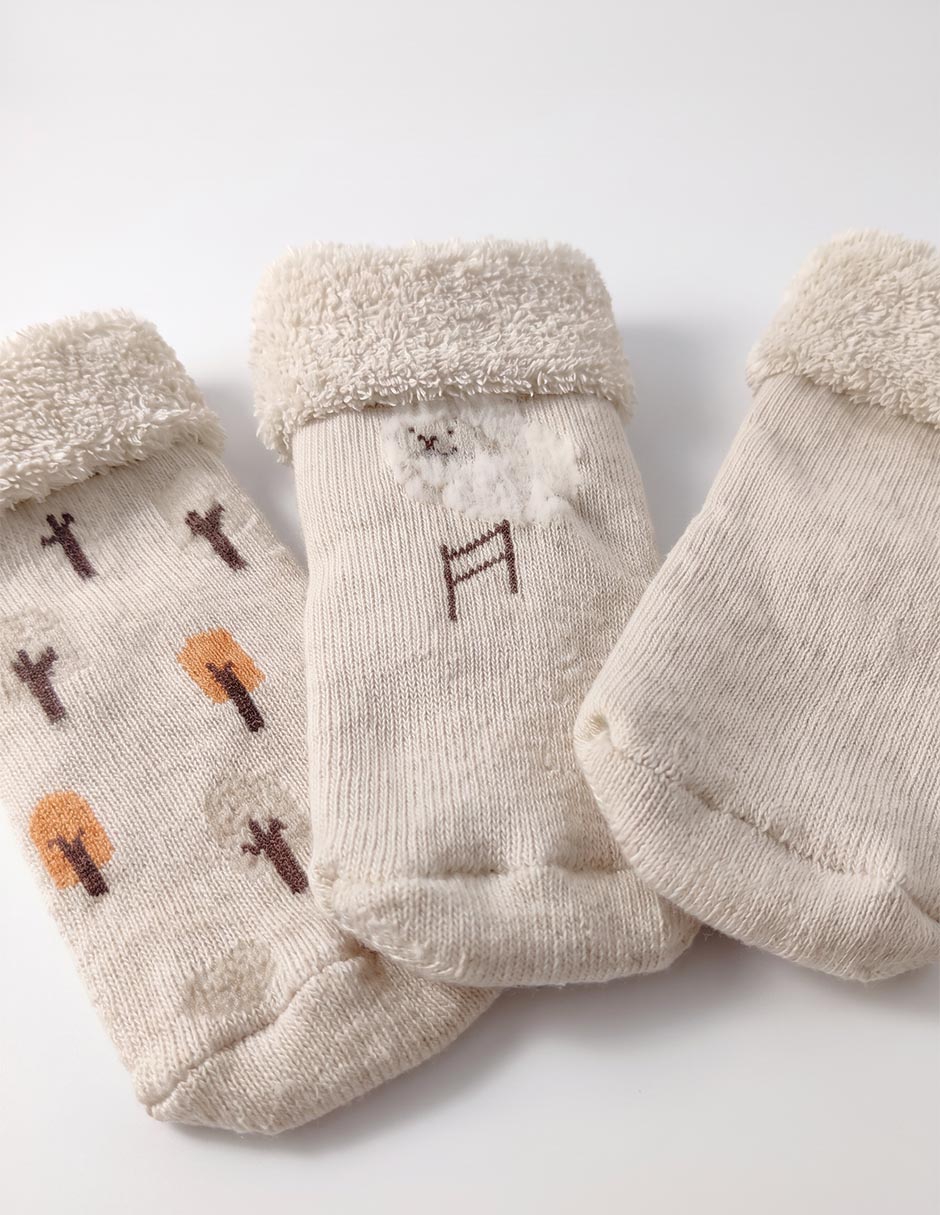 Calcetín de algodón unisex 3 pares 3