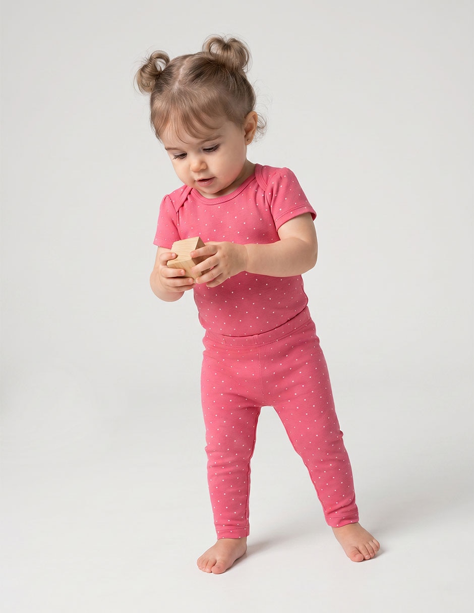 Conjunto de algodón para bebe niña Conjunto de algodón para bebe niña