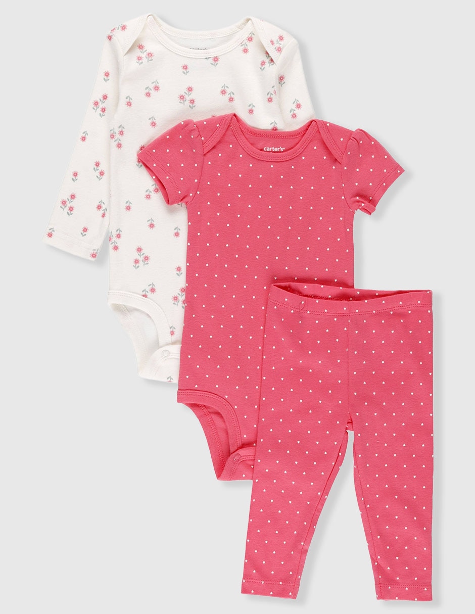 Conjunto de algodón para bebe niña 2