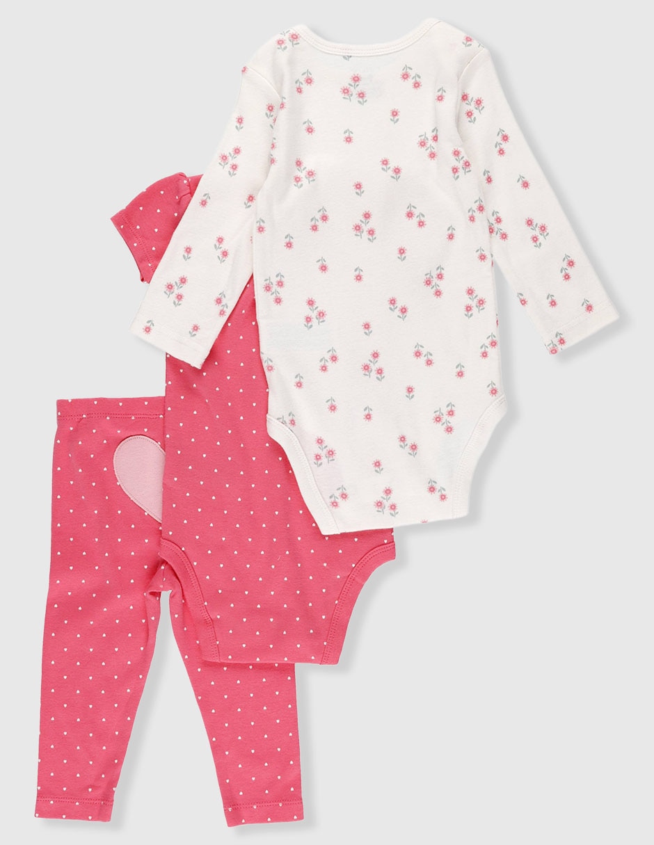Conjunto de algodón para bebe niña 3