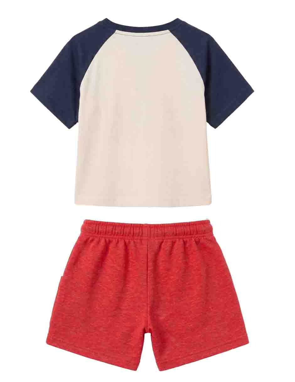 Conjunto short casual de algodón para niño 5