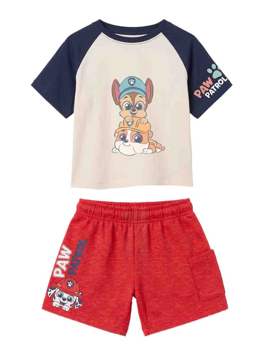 Conjunto short casual de algodón para niño Conjunto short casual de algodón para niño