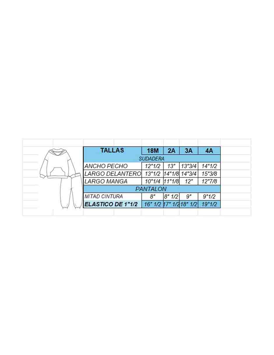 Conjunto pants sudadera casual de algodón para niño 2