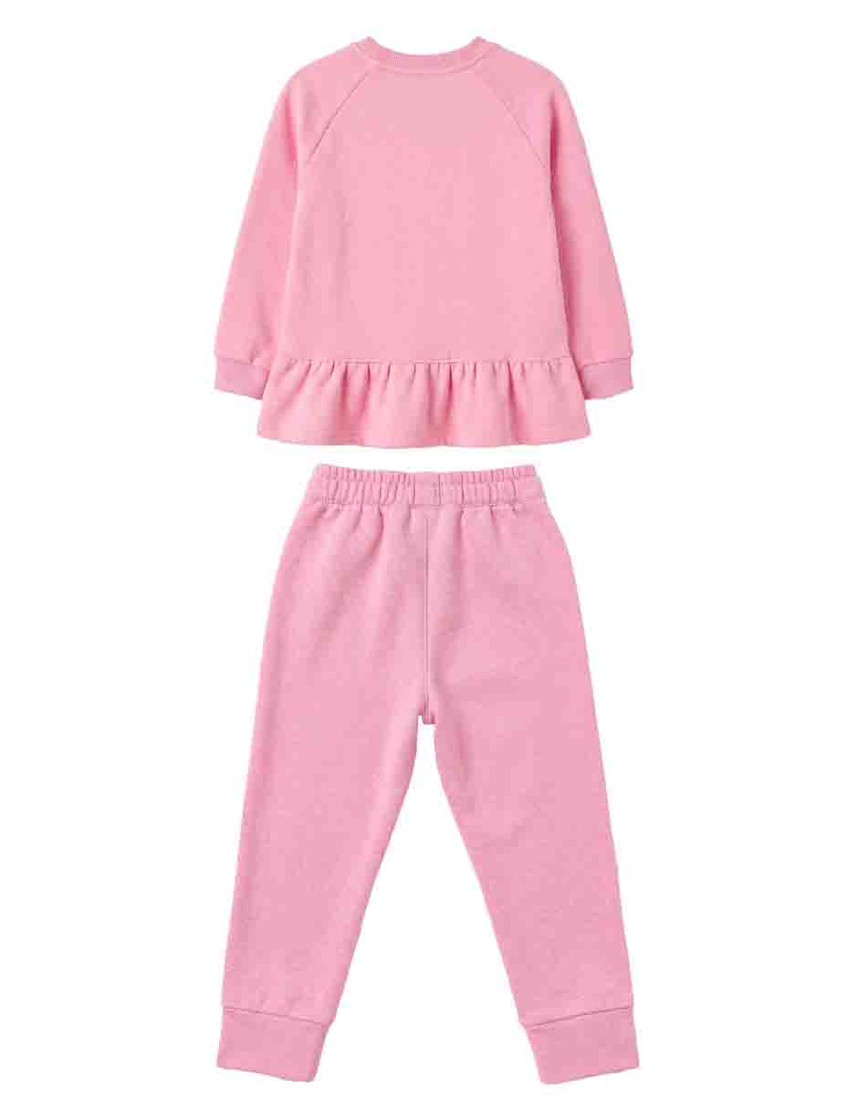 Conjunto pants sudadera casual de algodón para niña 5