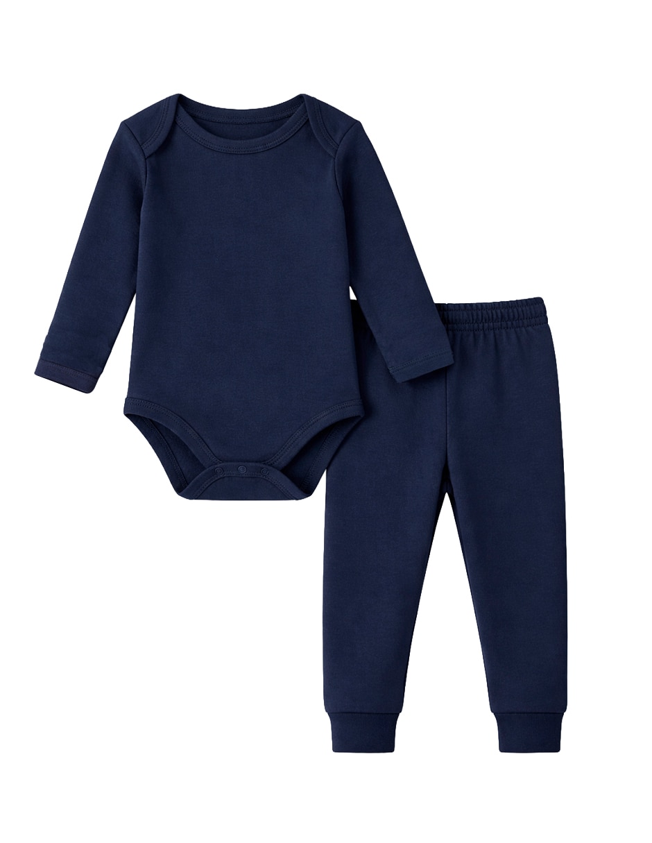 Conjunto pañalero casual mon caramel y elastano unisex