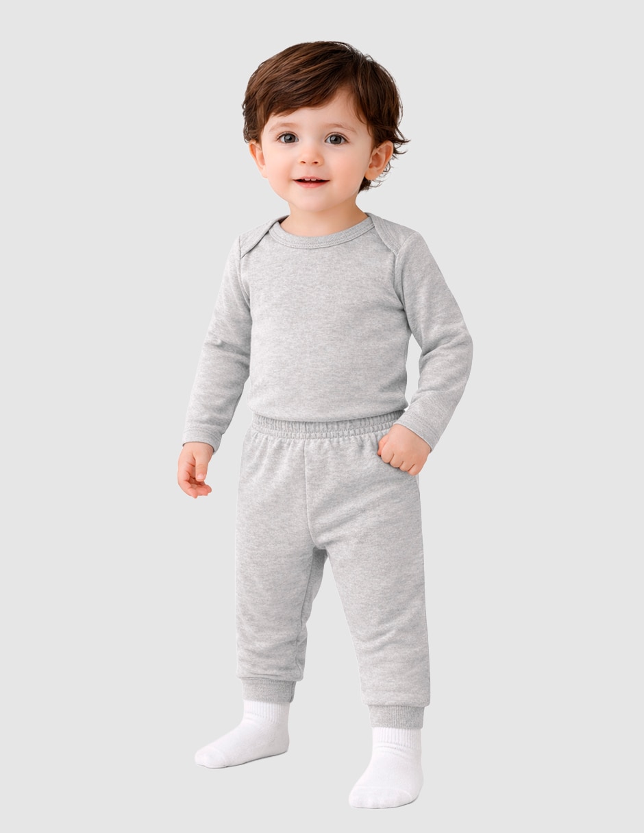 Conjunto pañalero casual mon caramel y elastano unisex 3