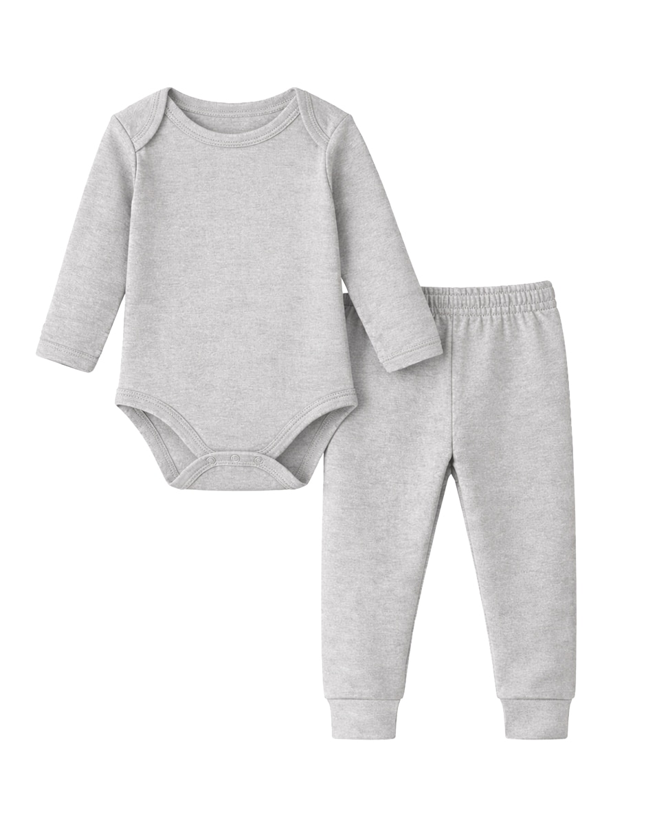 Conjunto pañalero casual mon caramel y elastano unisex