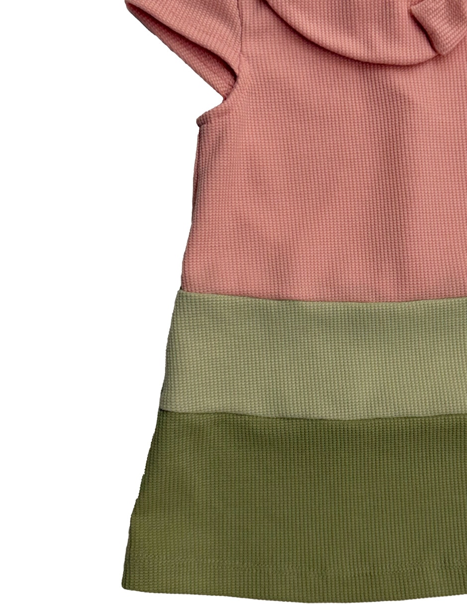 Vestido manga cap para niña 4