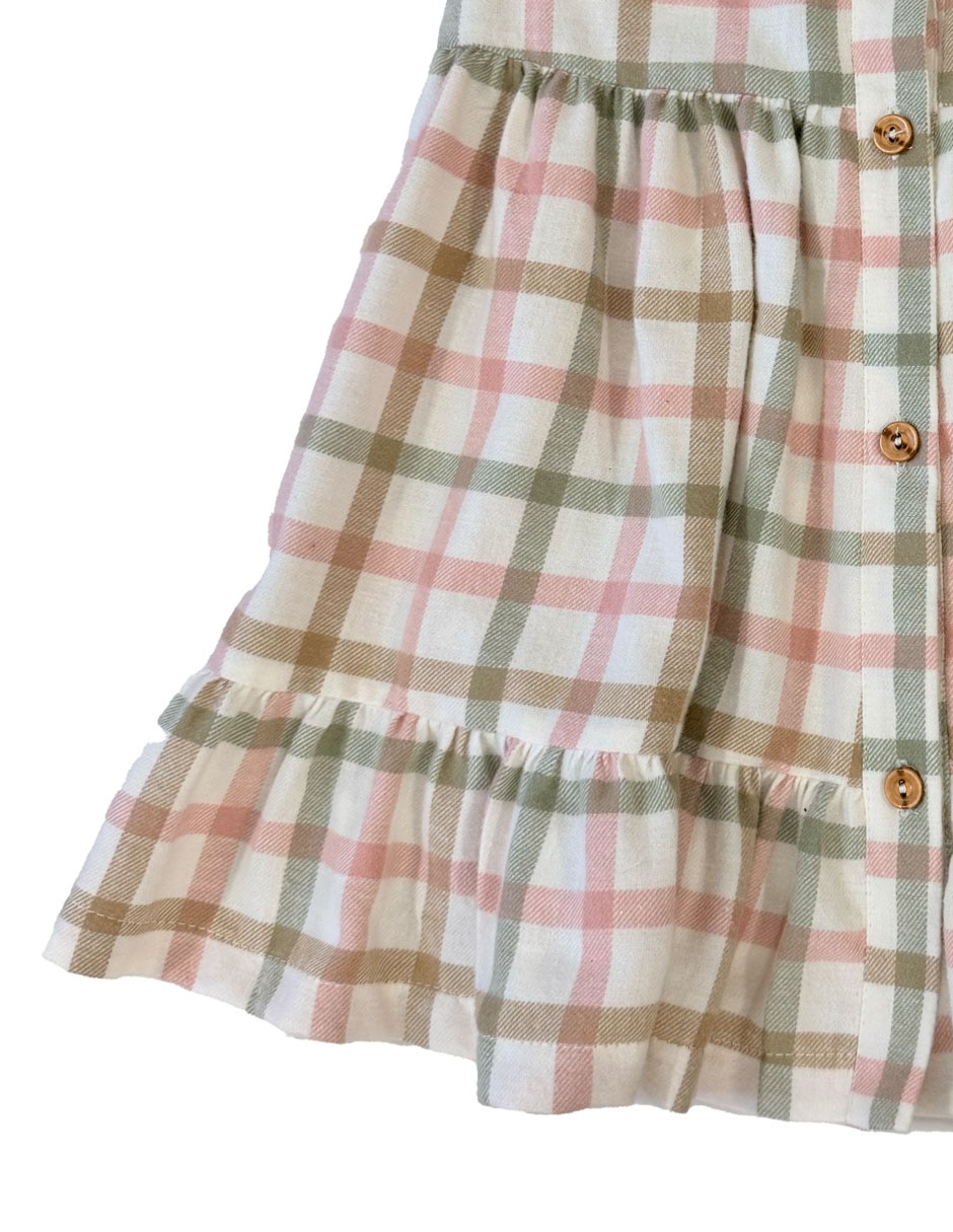 Vestido manga cap para niña 4