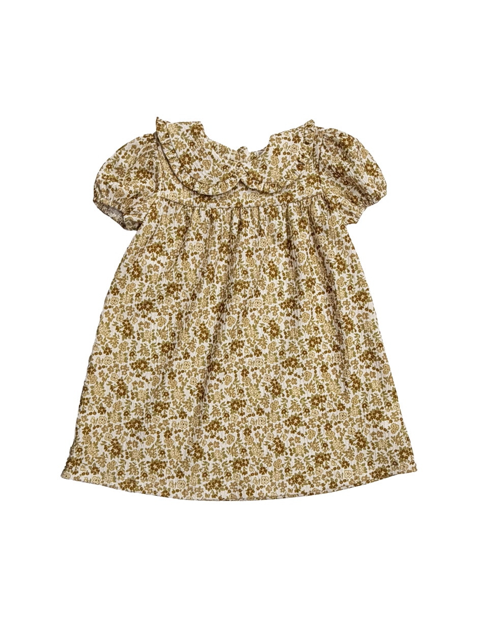 Vestido manga corta para niña