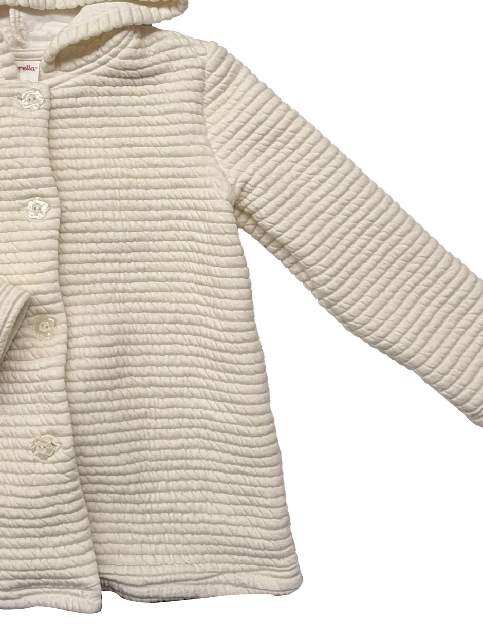 Abrigo de algodón con capucha para niña 4