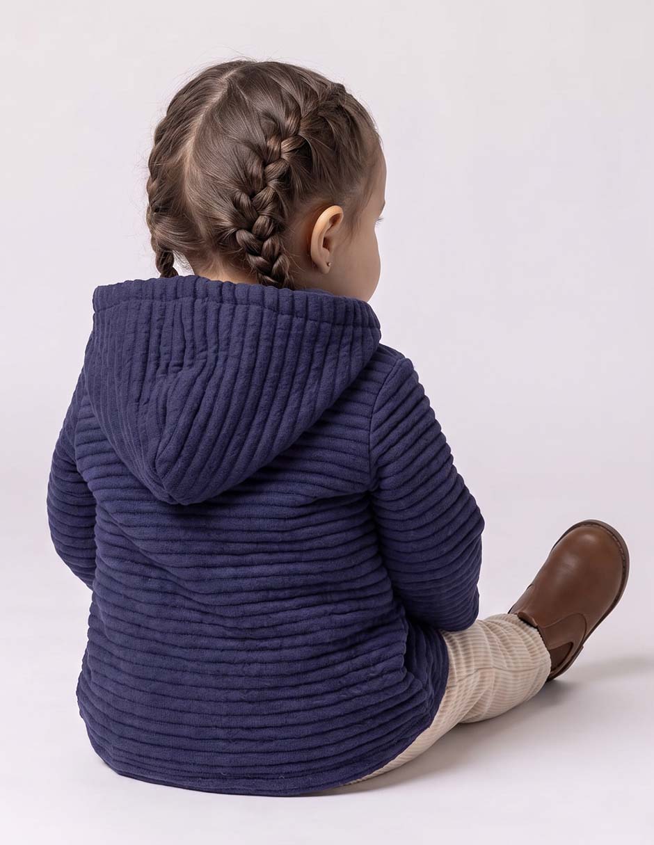 Abrigo de algodón con capucha para niña 2