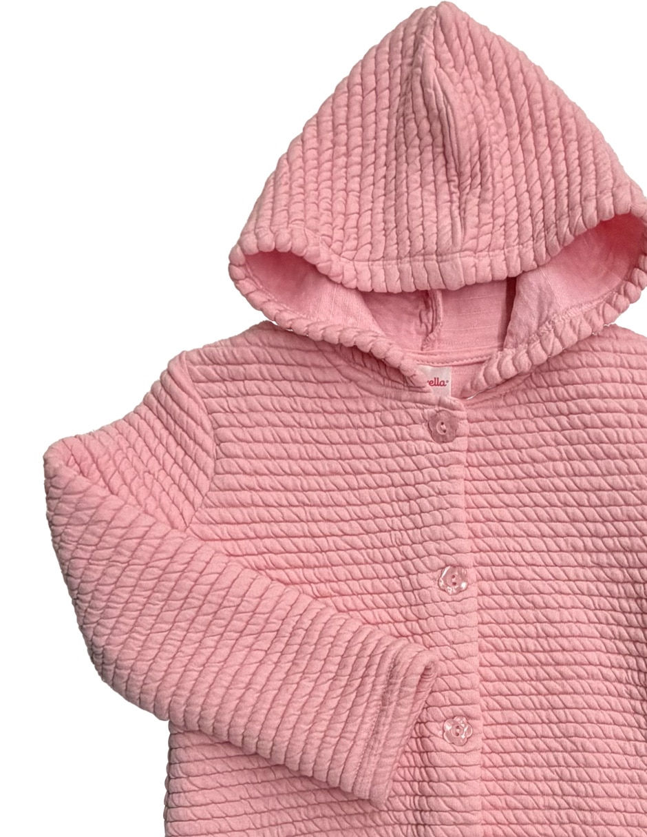 Abrigo de algodón con capucha para bebé niña 4