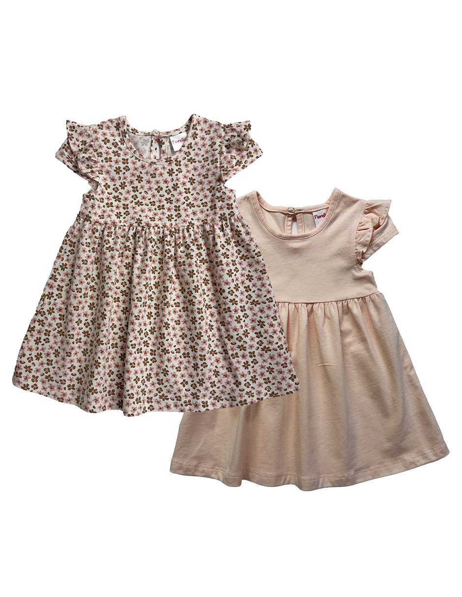 Set vestido manga corta para niña Set vestido manga corta para niña