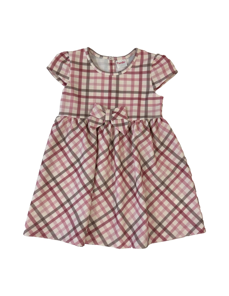 Vestido manga cap para bebé niña