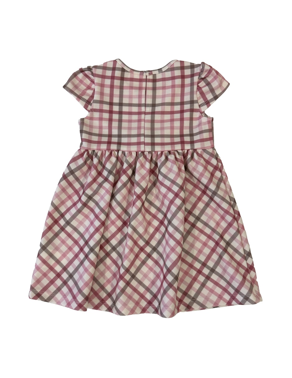 Vestido manga cap para bebé niña 3