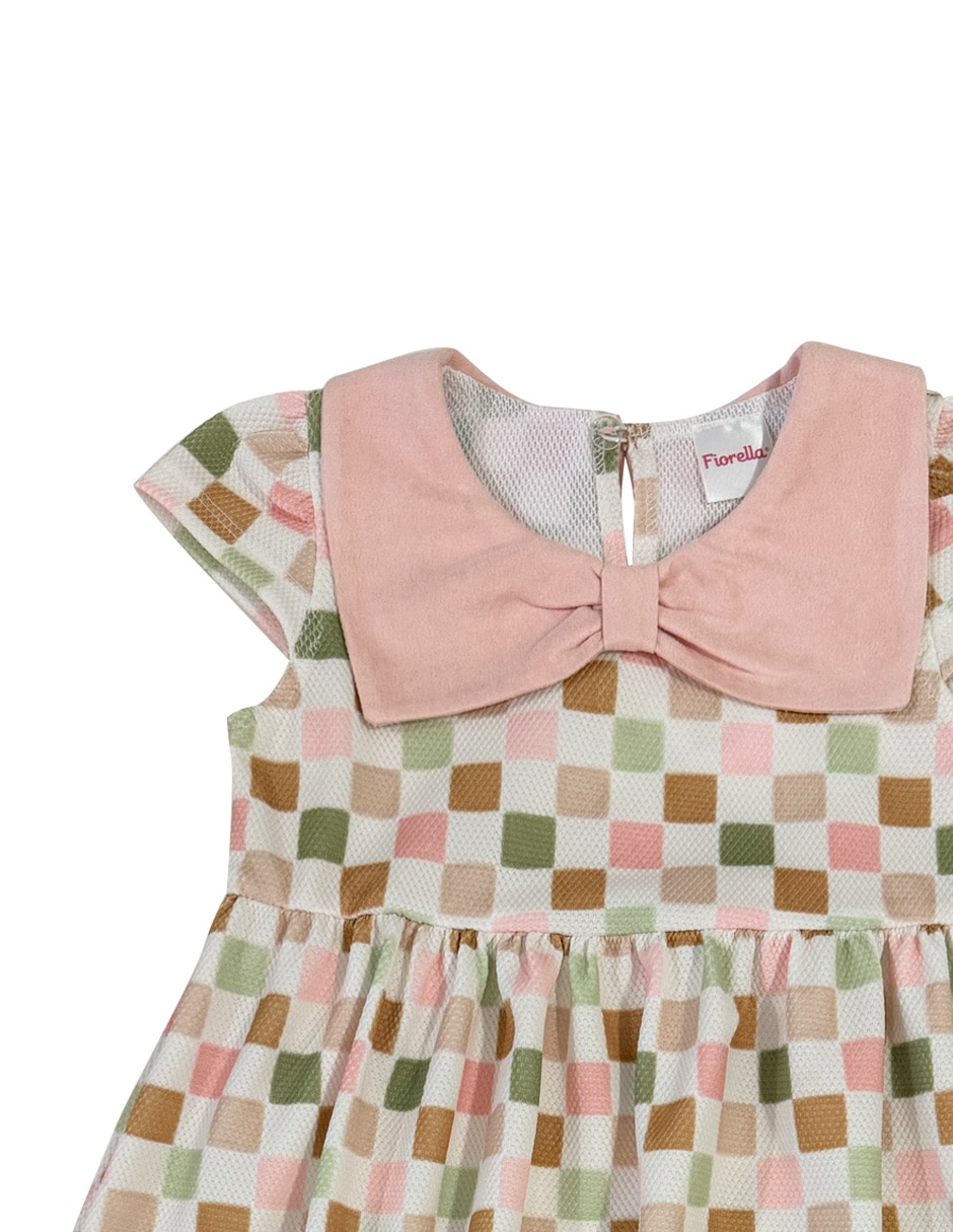 Vestido manga cap para niña 2