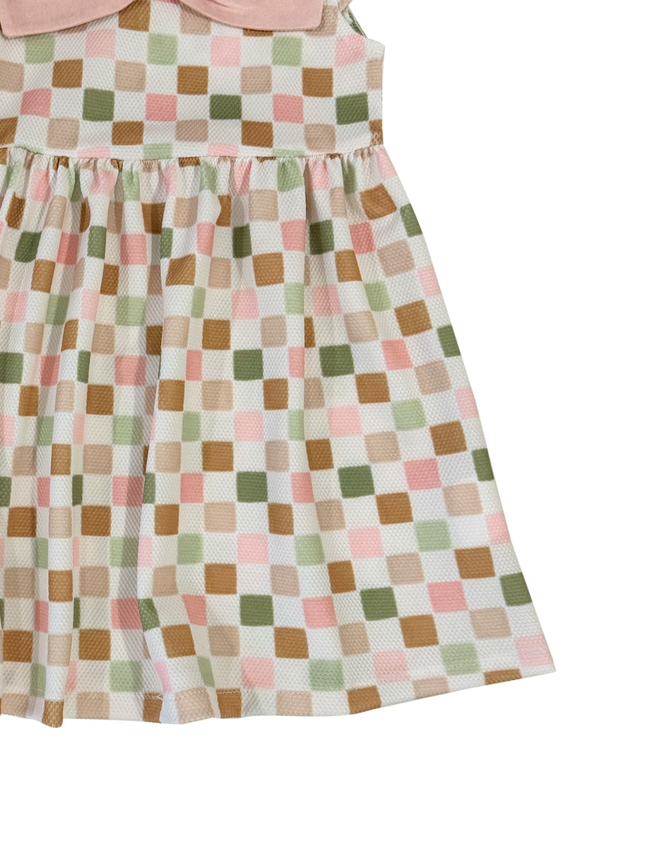 Vestido manga cap para niña 4