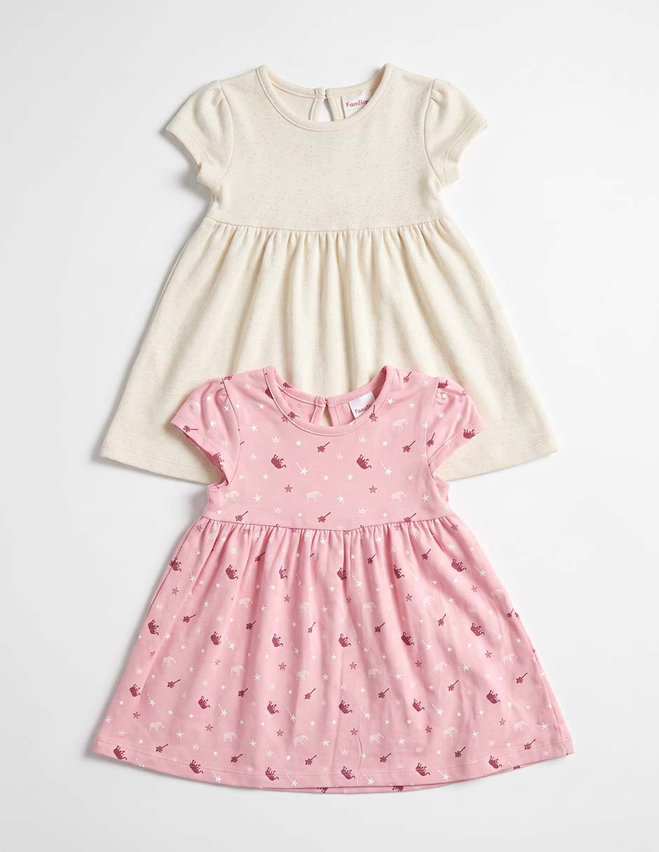 Set vestido manga cap para niña 3