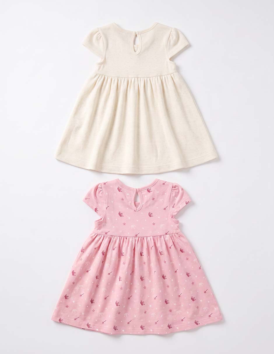 Set vestido manga cap para niña 4