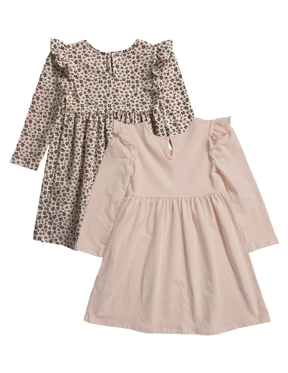 Set vestido manga larga para niña 2