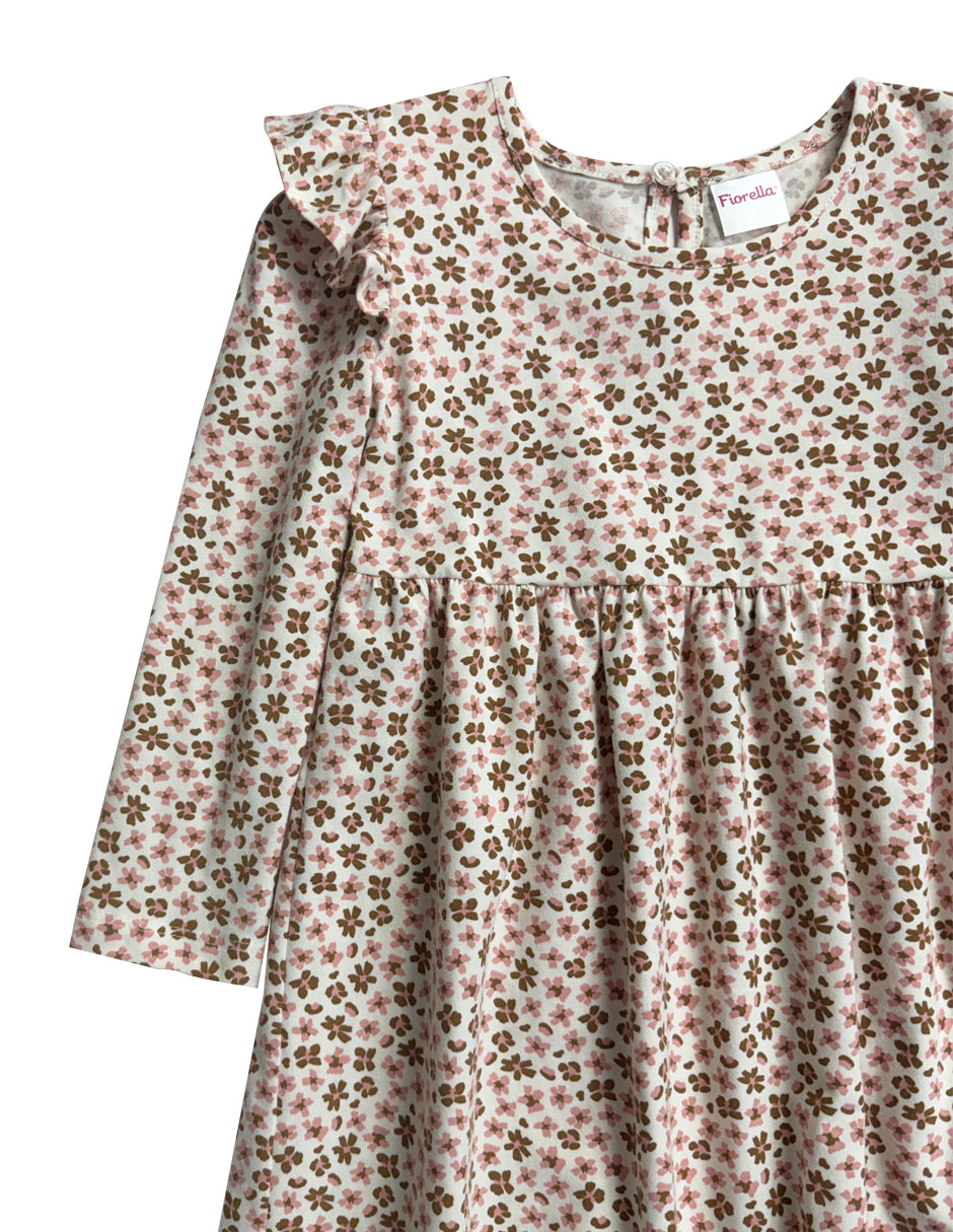Set vestido manga larga para niña 5