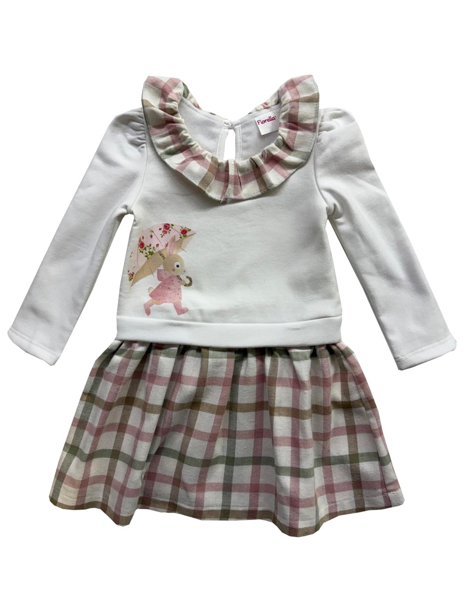 Vestido manga larga para niña Vestido manga larga para niña