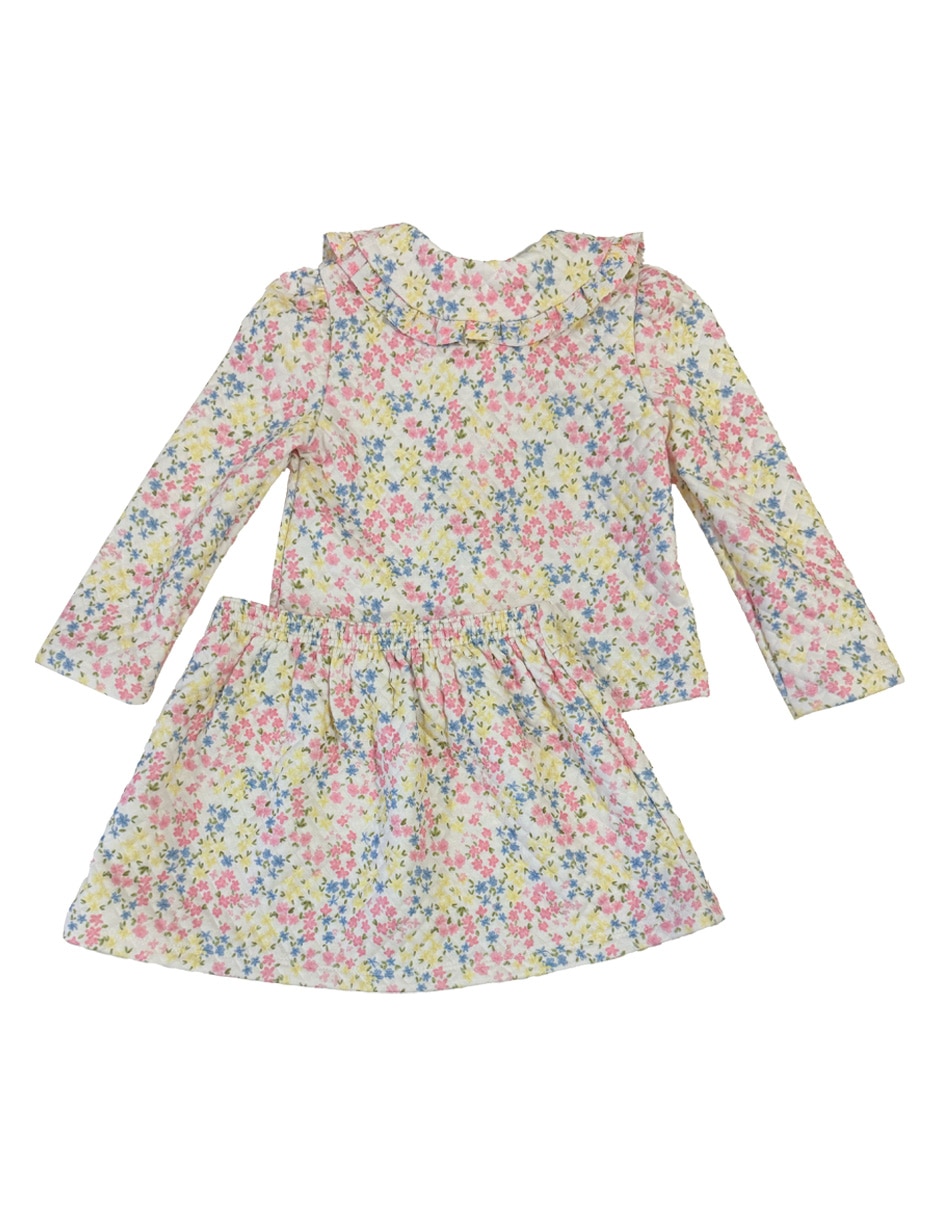 Conjunto falda casual para niña 4