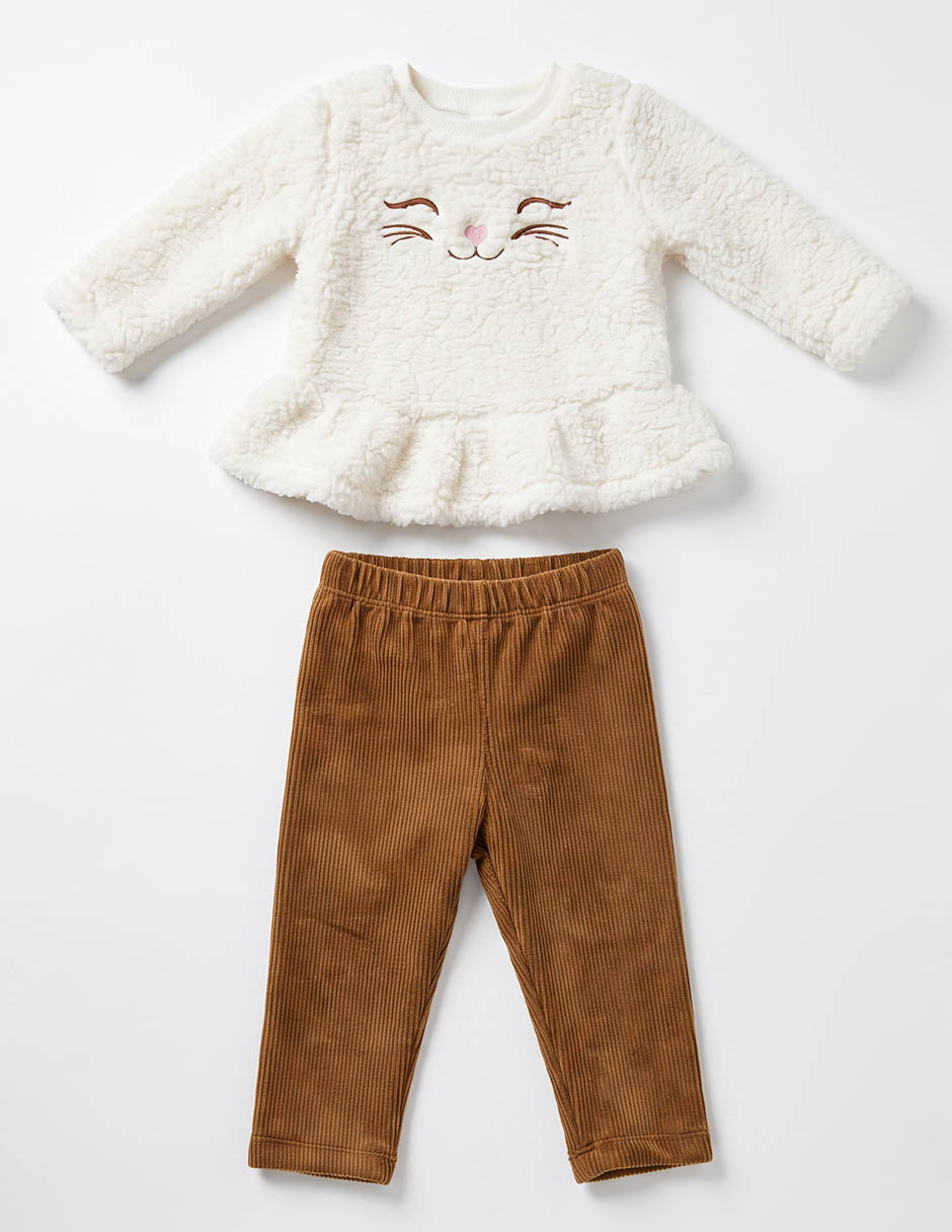 Conjunto de algodón para bebé niña 3