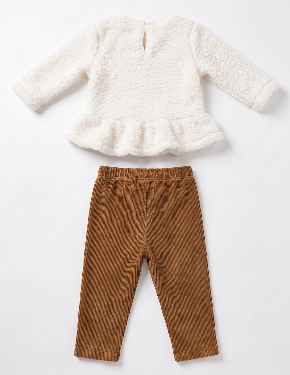 Conjunto de algodón para bebé niña 4
