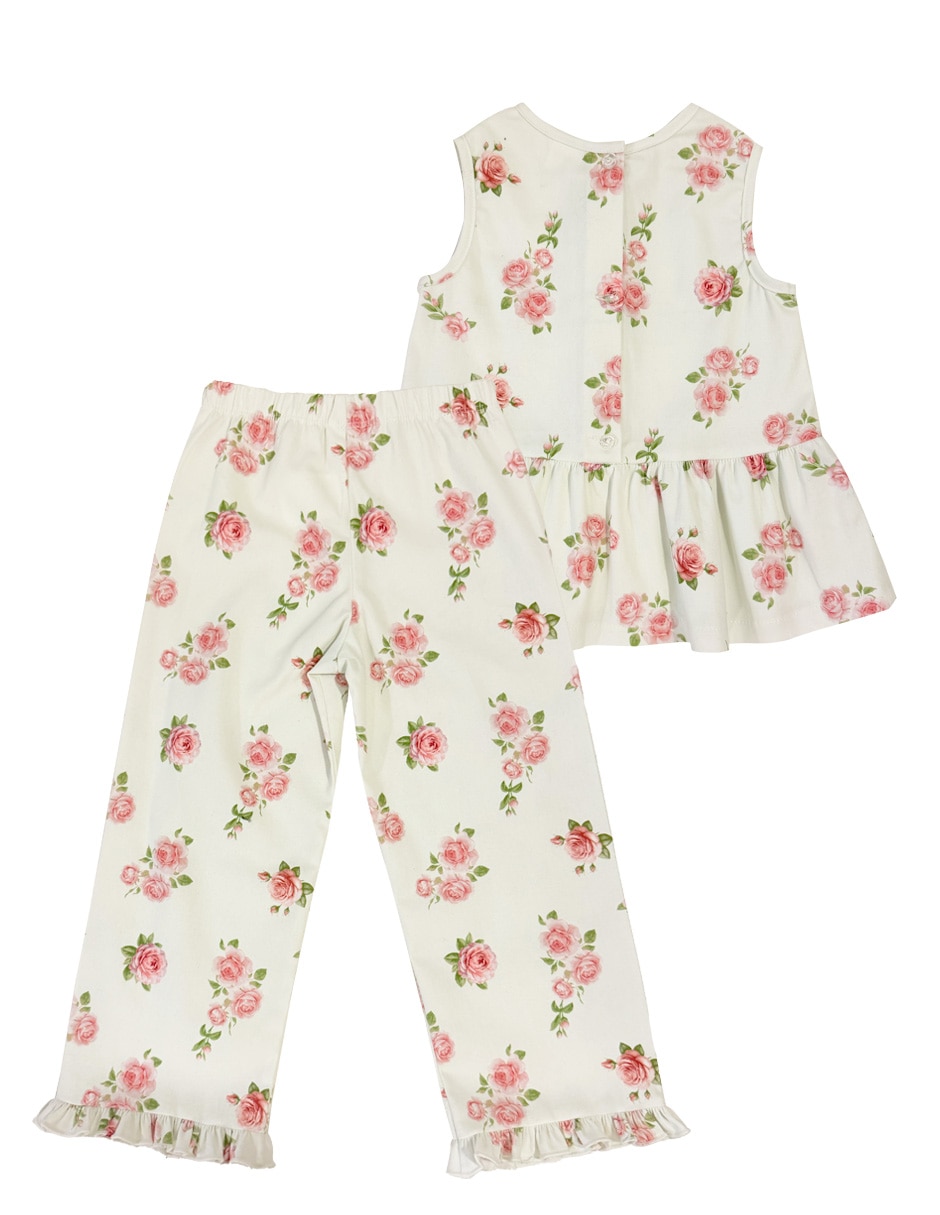 Conjunto pantalón casual de algodón para niña 3