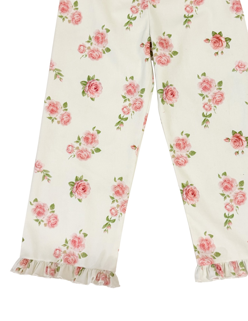 Conjunto pantalón casual de algodón para niña 6
