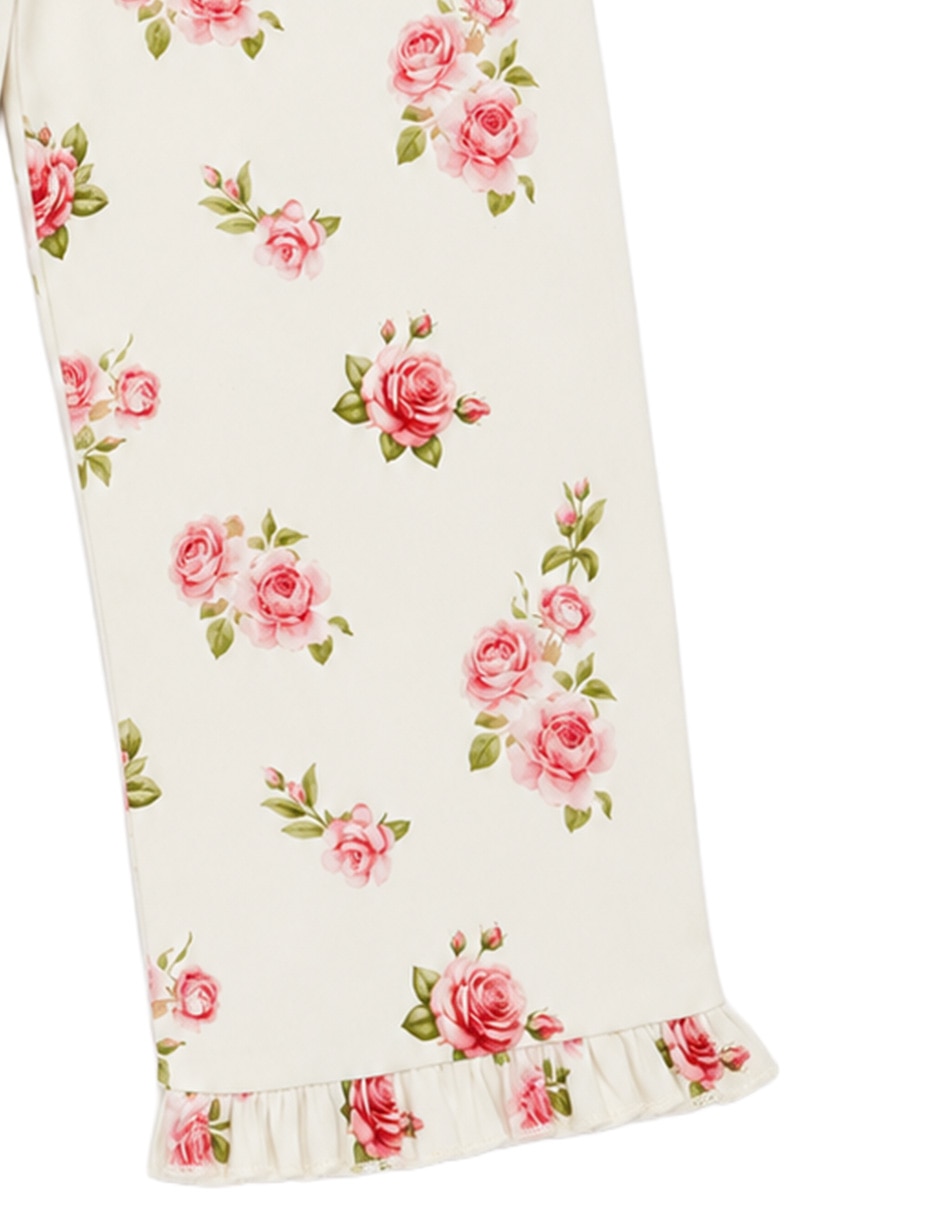 Conjunto pantalón casual de algodón para niña 3