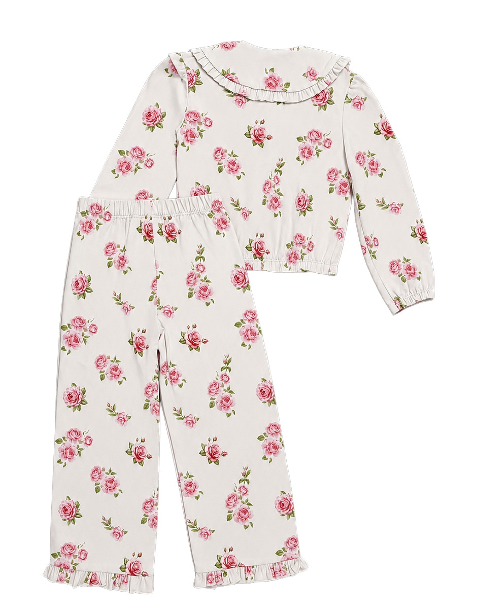 Conjunto pantalón casual de algodón para niña 4