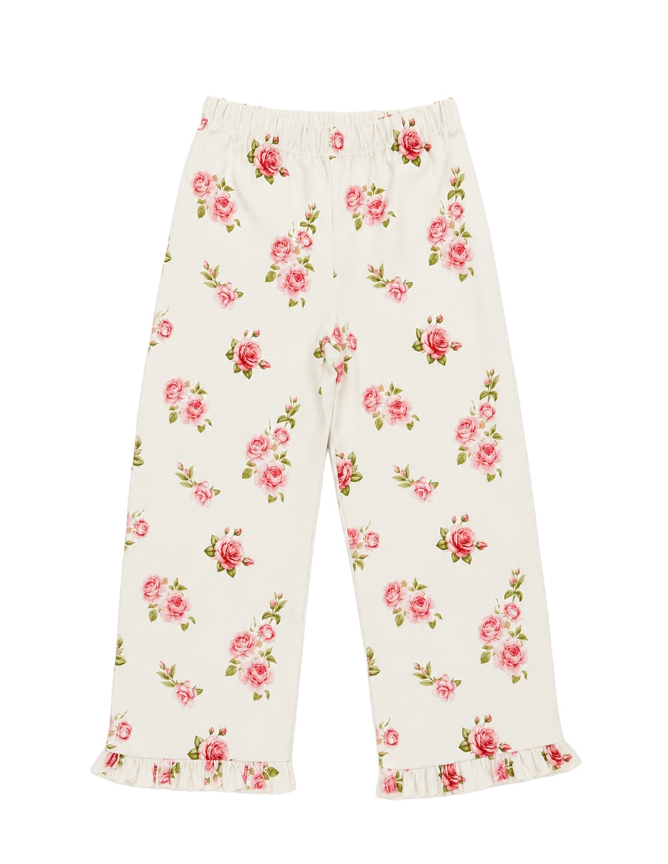 Conjunto pantalón casual de algodón para niña 6