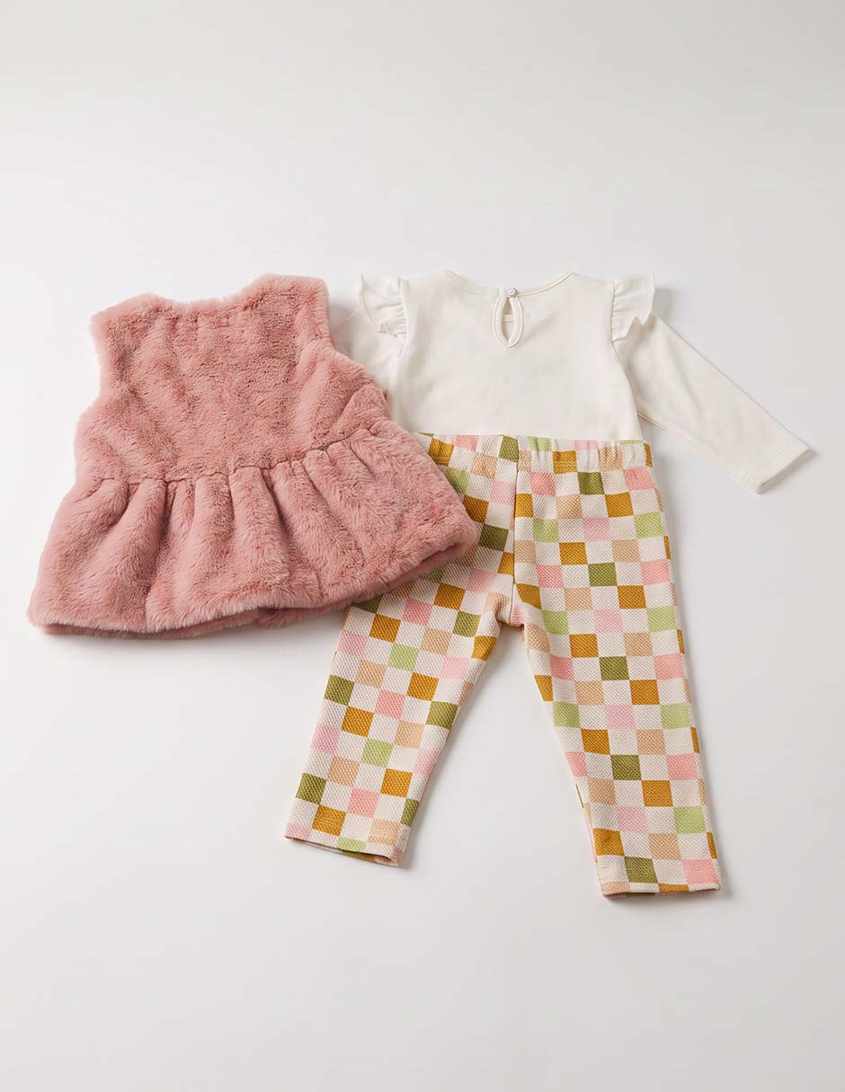 Conjunto casual de algodón para niña 4