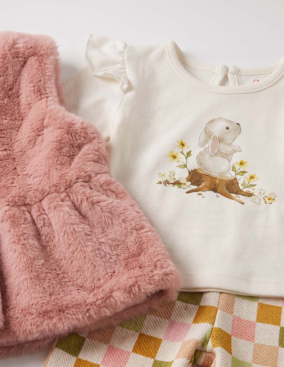 Conjunto casual de algodón para niña 5