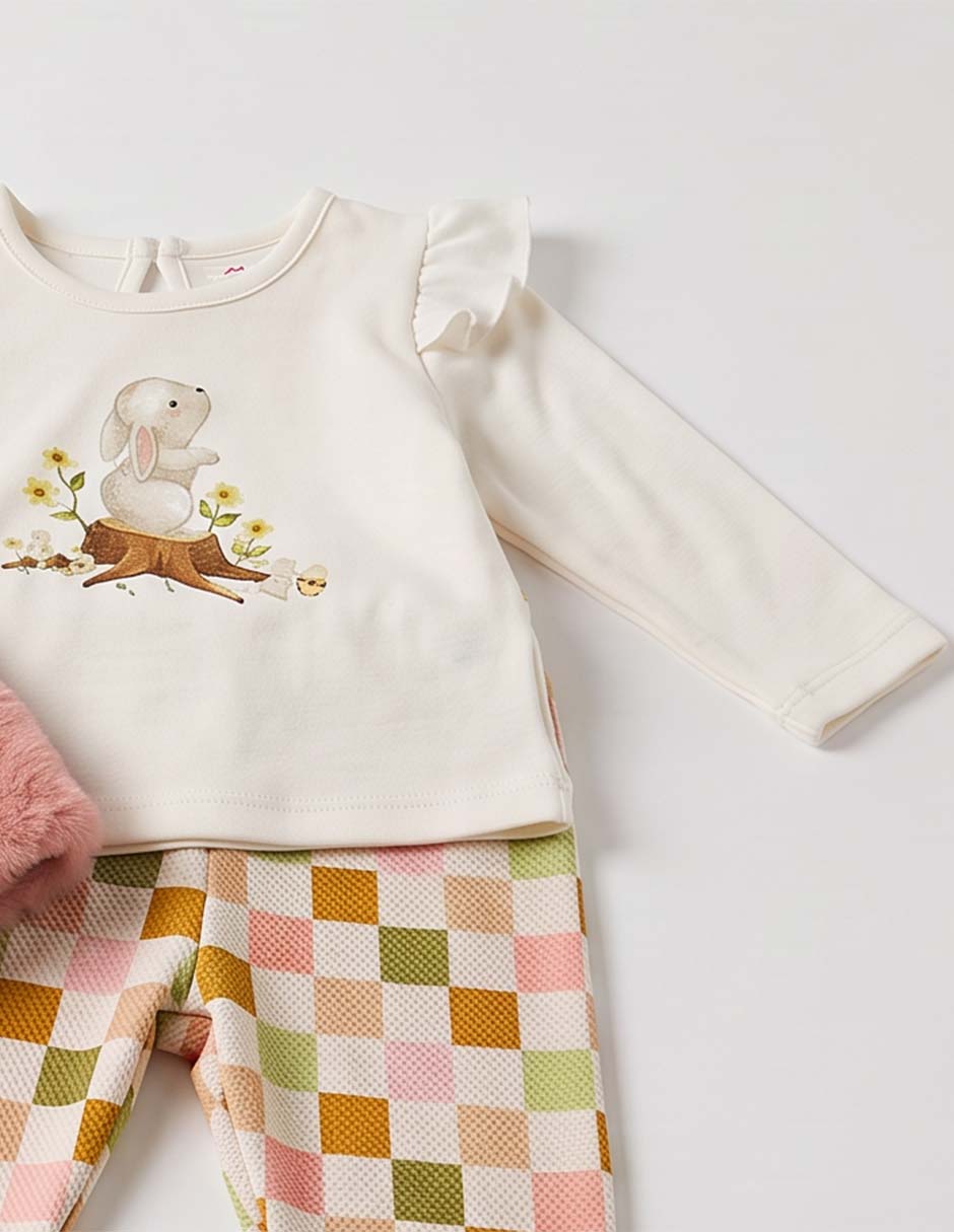 Conjunto casual de algodón para niña 6