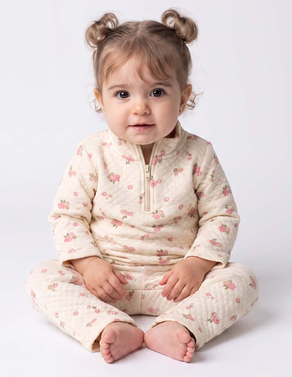 Conjunto casual de algodón para niña Conjunto casual de algodón para niña