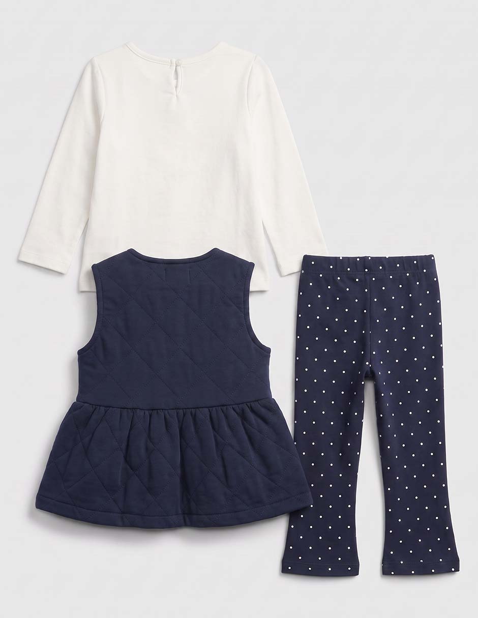 Conjunto casual de algodón para niña 4