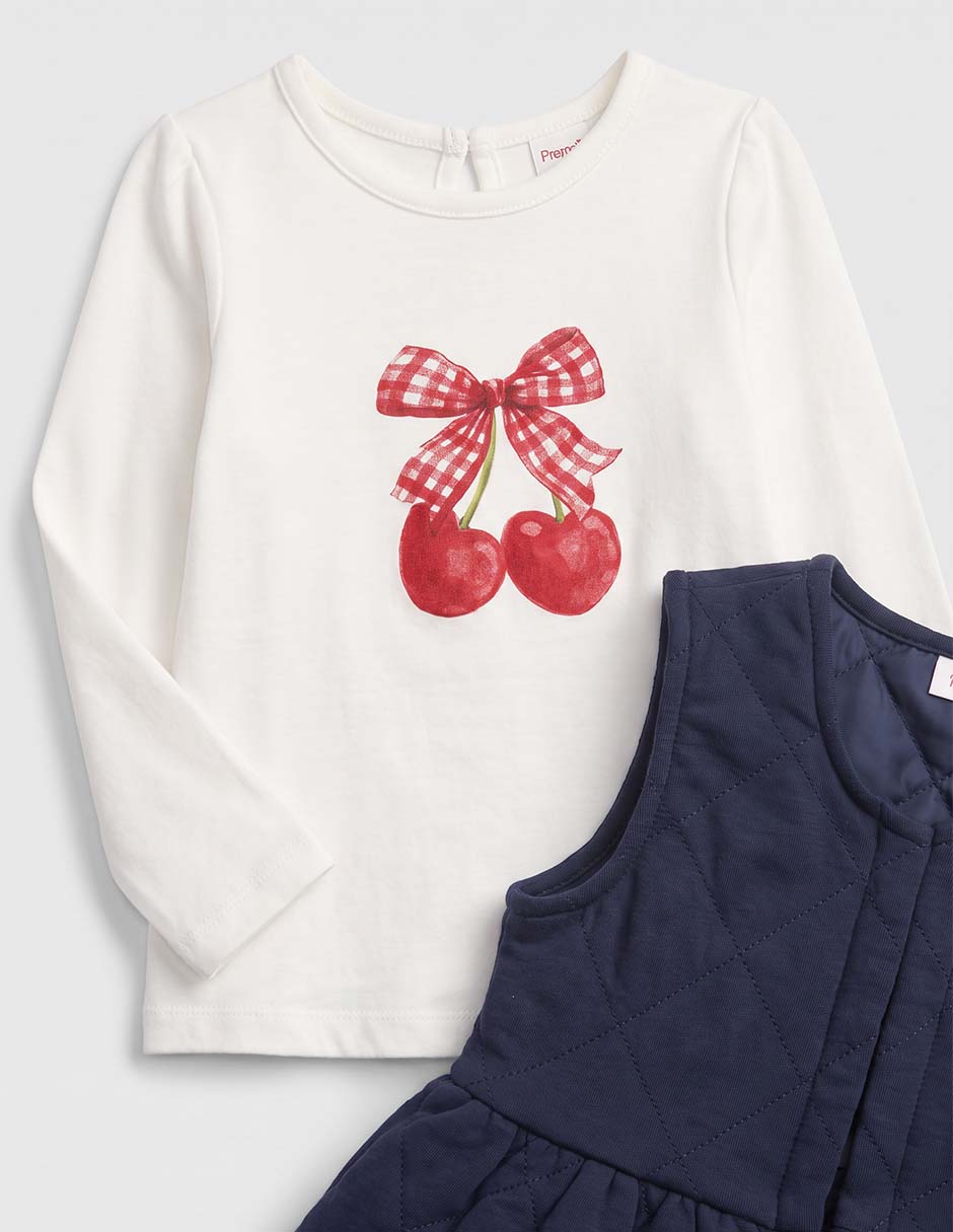 Conjunto casual de algodón para niña 5