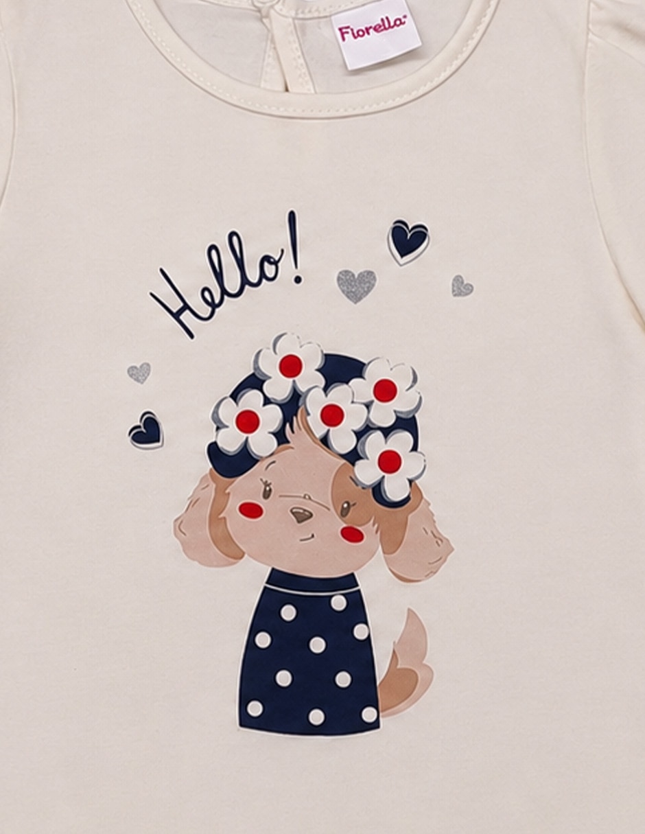 Conjunto de 3 piezas casual de algodón para niña 5